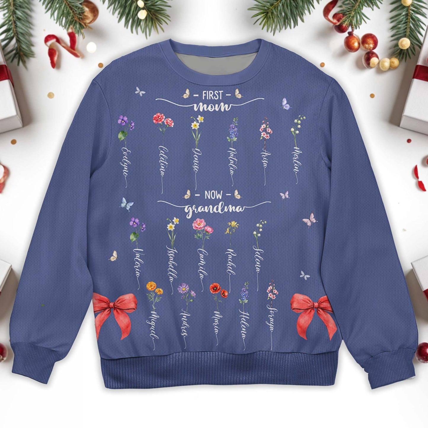 From Mom To Grandma Journey With Love And Flowers Sweatshirt