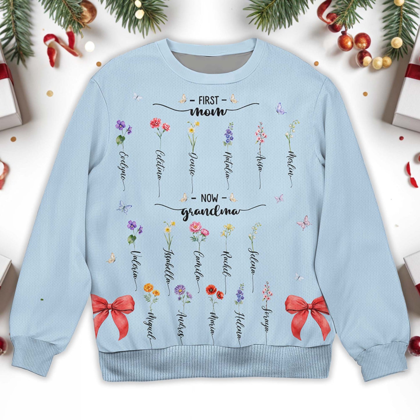 From Mom To Grandma Journey With Love And Flowers Sweatshirt
