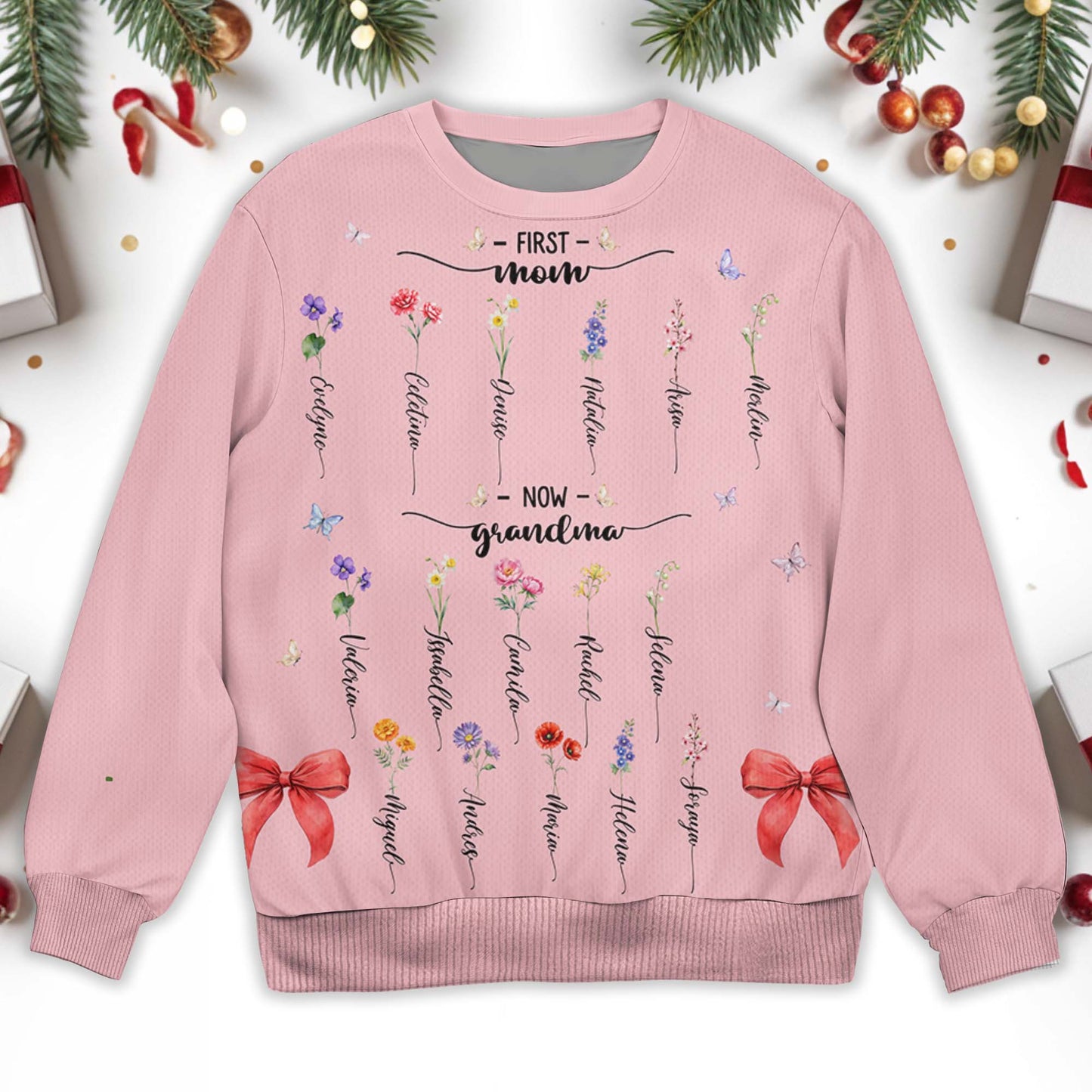 From Mom To Grandma Journey With Love And Flowers Sweatshirt