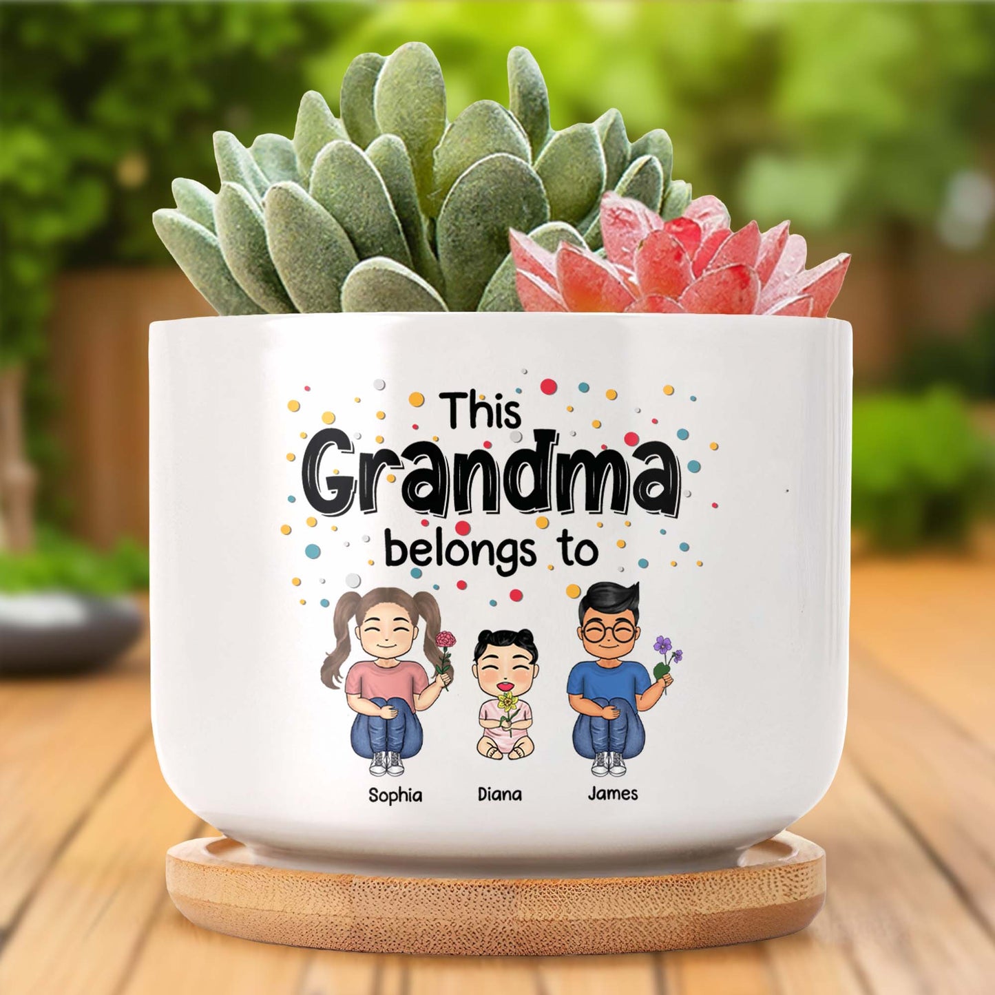 This Grandma Belongs To, Flowers and Polka Dots