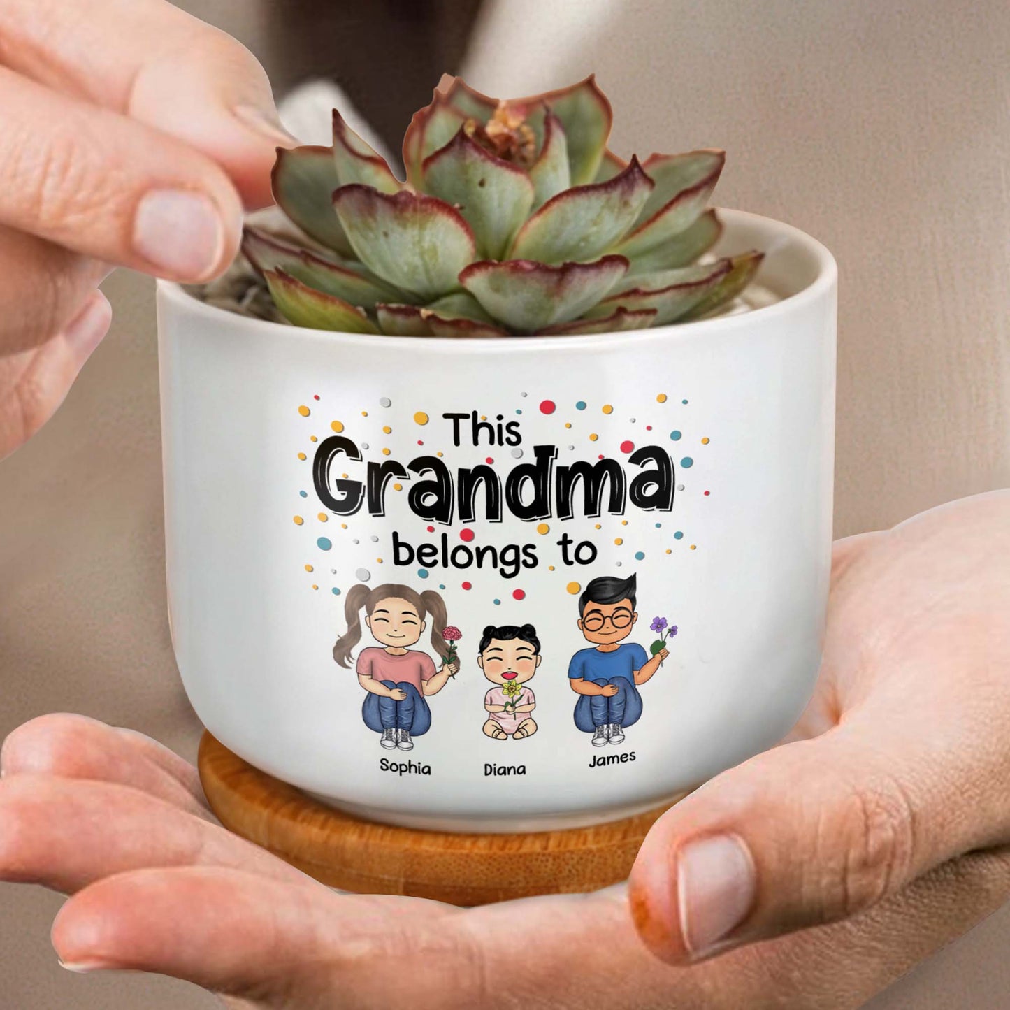 This Grandma Belongs To, Flowers and Polka Dots