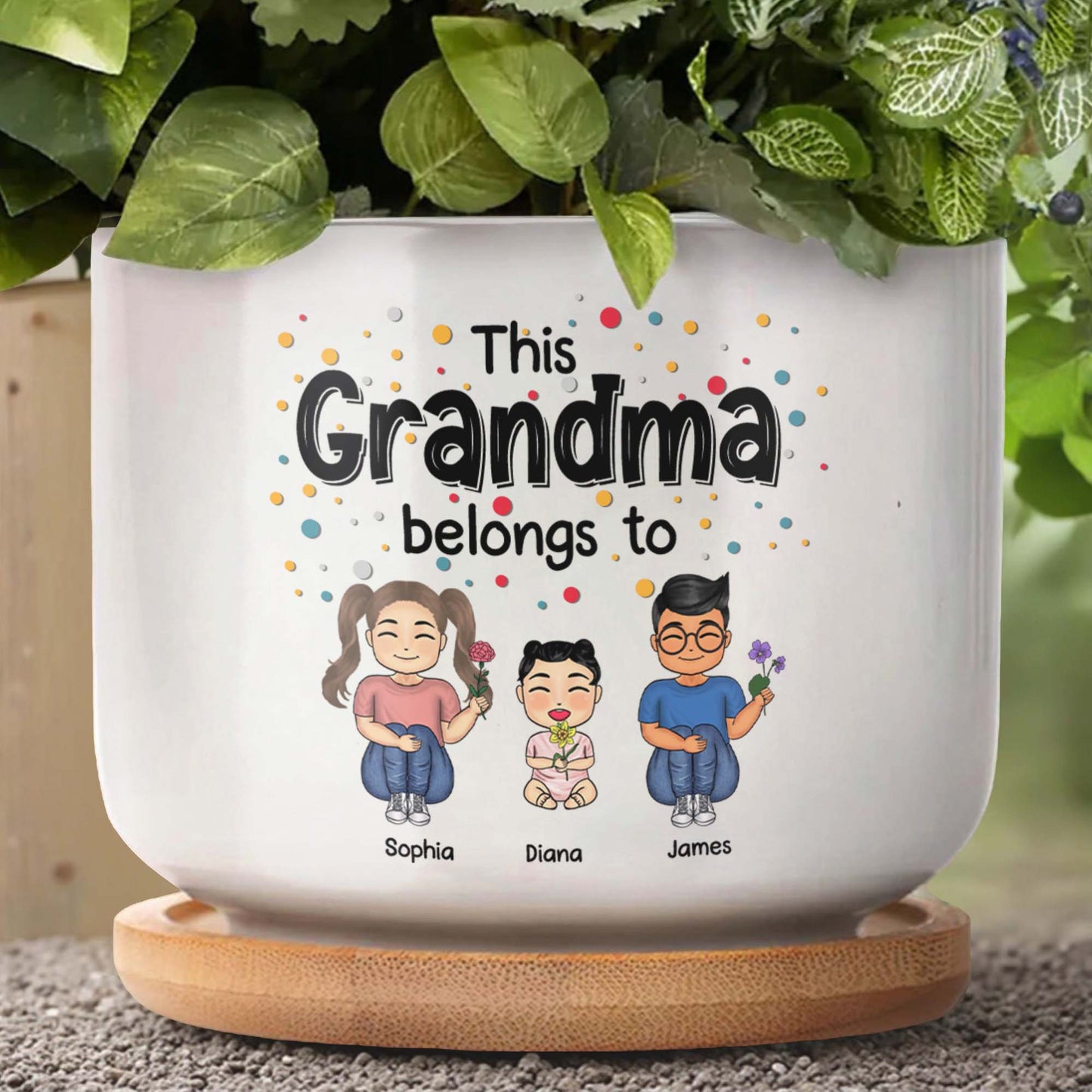 This Grandma Belongs To, Flowers and Polka Dots