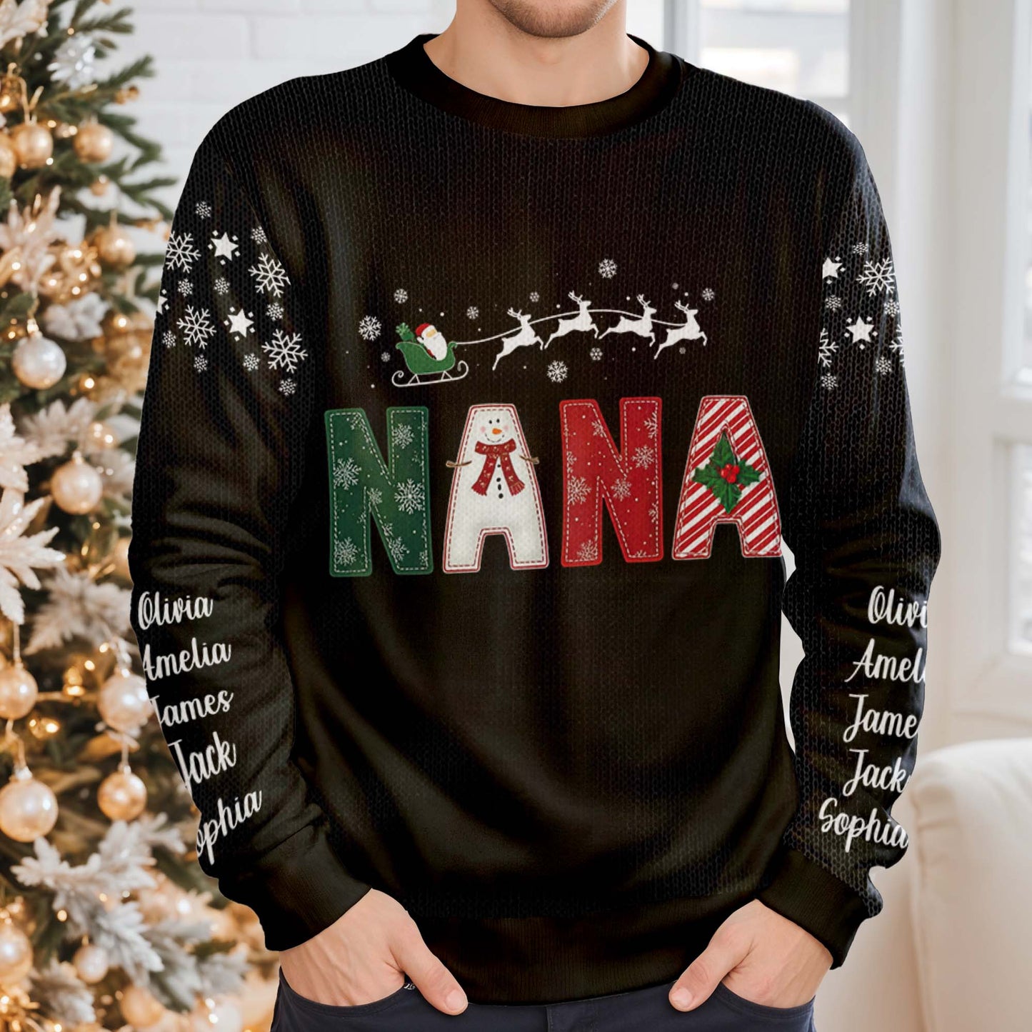 Celebrate The Joyful Holiday Season With Sleigh and Snowman Jumper