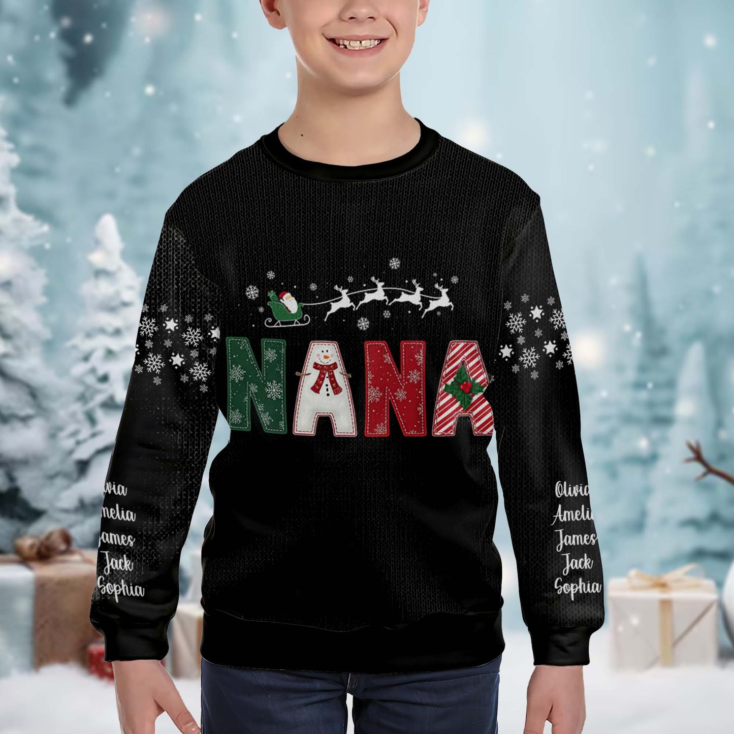 Celebrate The Joyful Holiday Season With Sleigh and Snowman Jumper