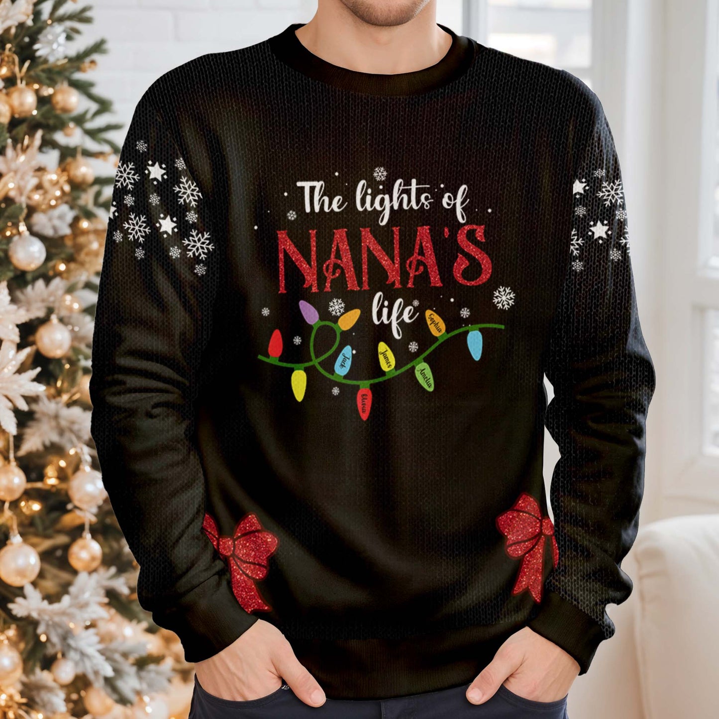 The Light Of Nana's Life Christmas Lights Design