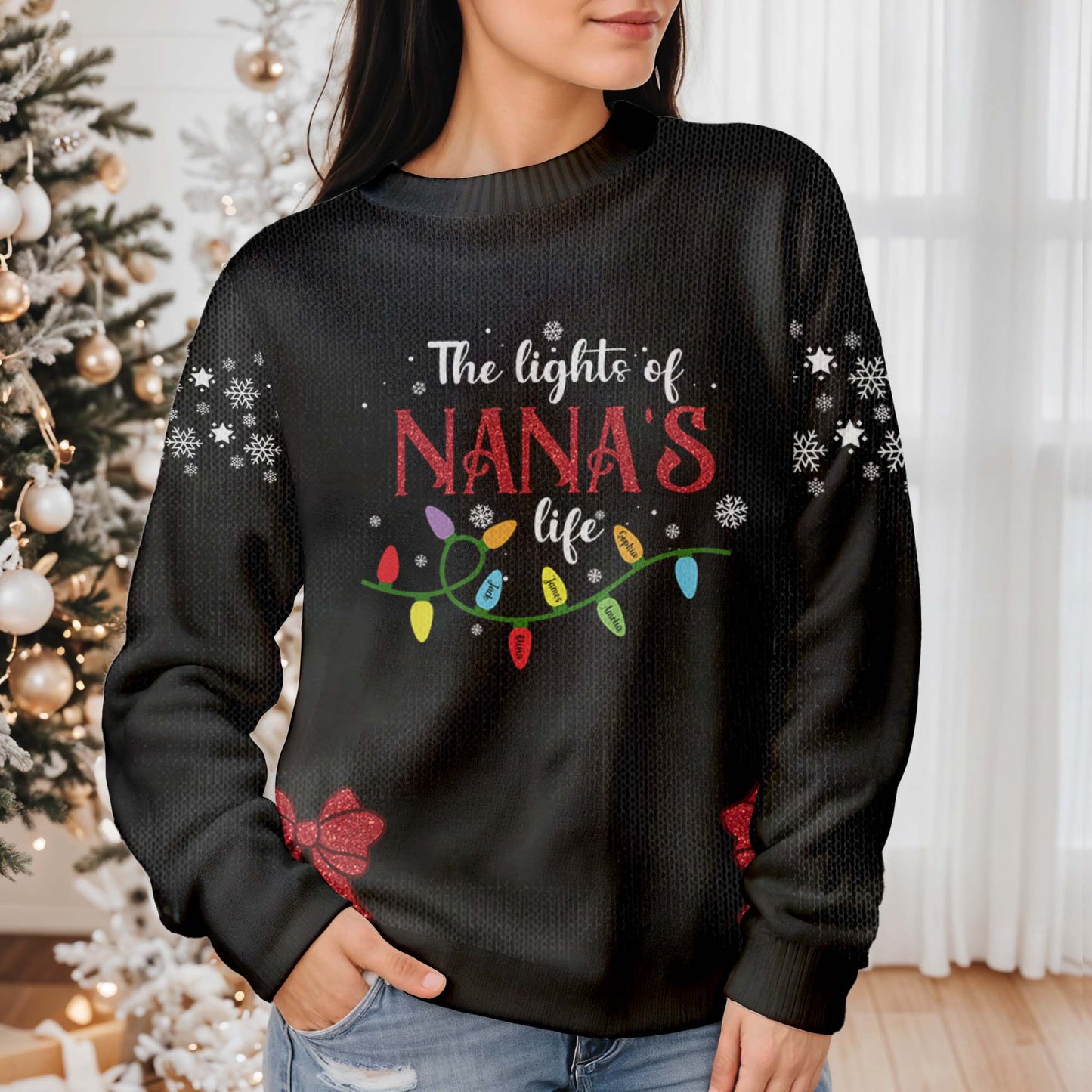 The Light Of Nana's Life Christmas Lights Design