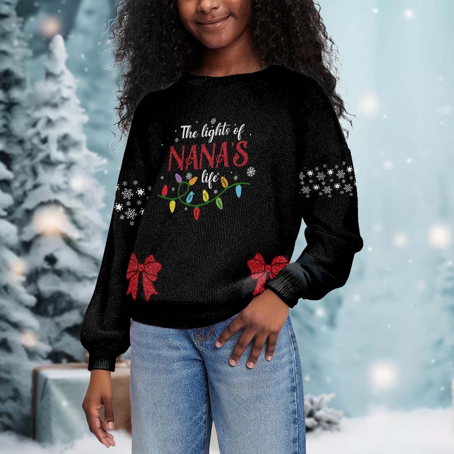 The Light Of Nana's Life Christmas Lights Design