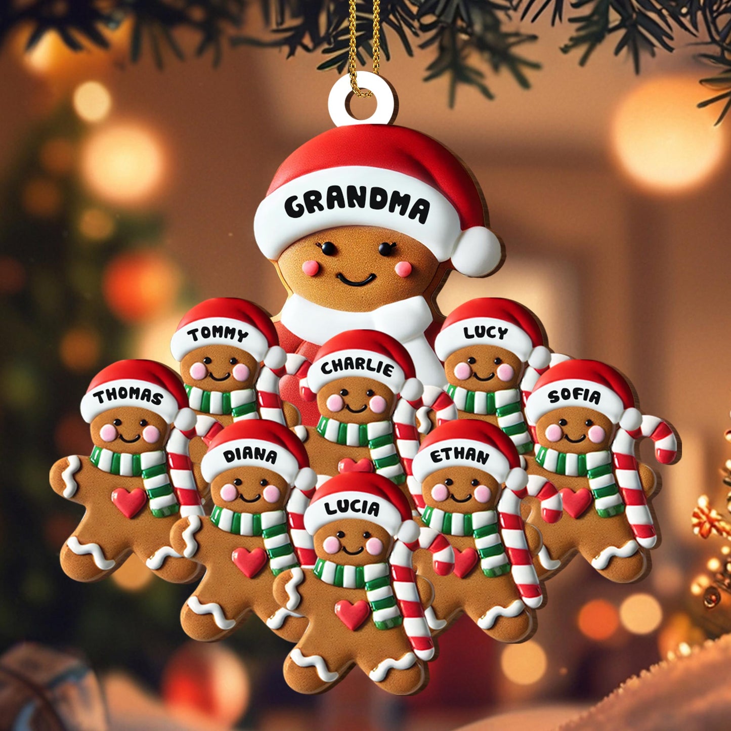 Sweet Seasonal Smiles With Gingerbread Family Design