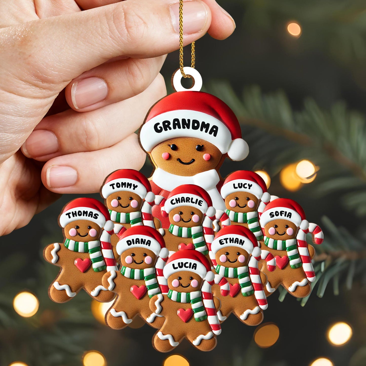 Sweet Seasonal Smiles With Gingerbread Family Design
