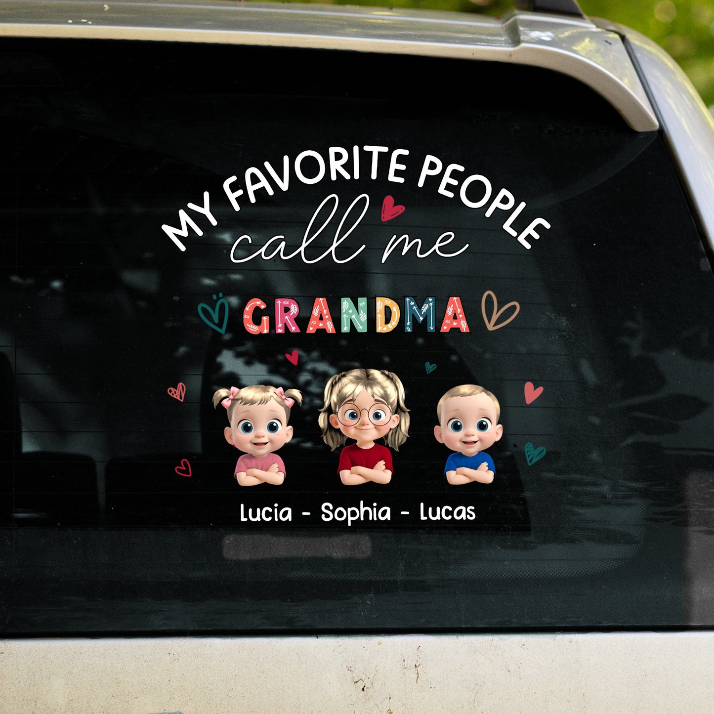 My Favorite People Call Me Grandma Decal