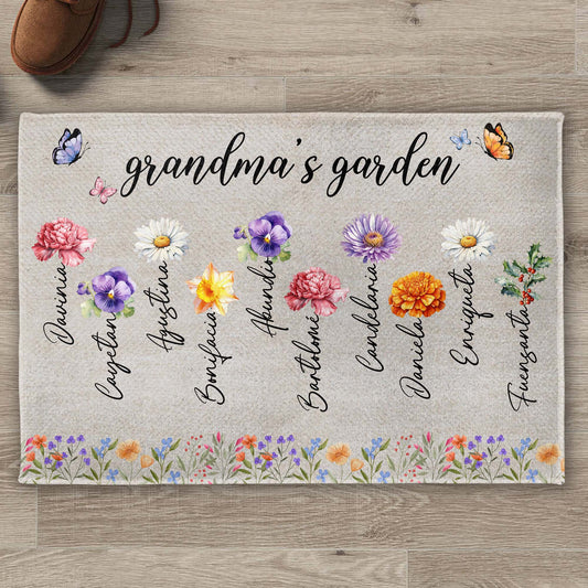 Grandma's Garden Where Love Blooms With Colorful Flowers