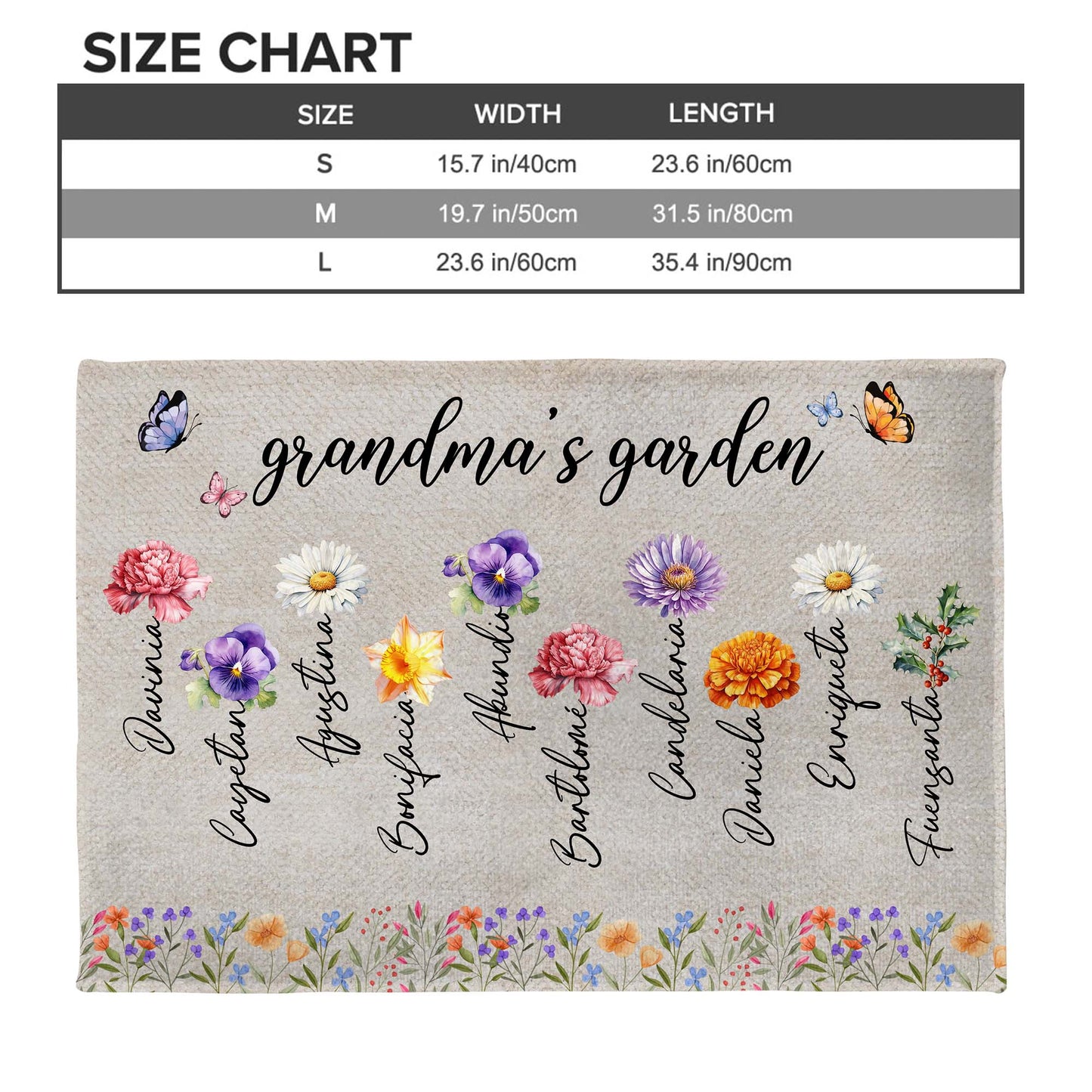 Grandma's Garden Where Love Blooms With Colorful Flowers