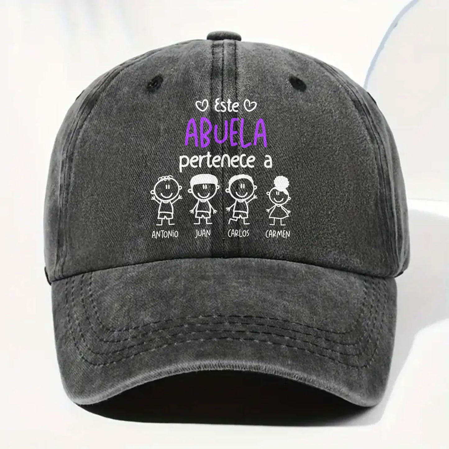 Este Abuela Pertenece A, Personalized Denim Cap
