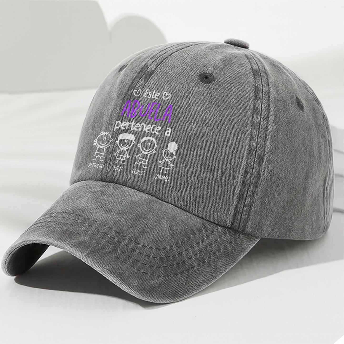 Este Abuela Pertenece A, Personalized Denim Cap