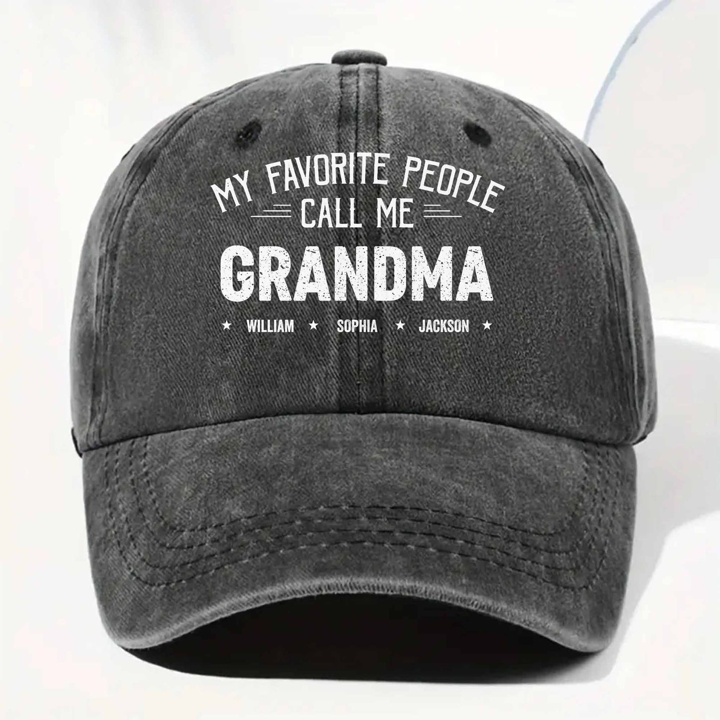 My Favorite People Call Me Grandma Cap