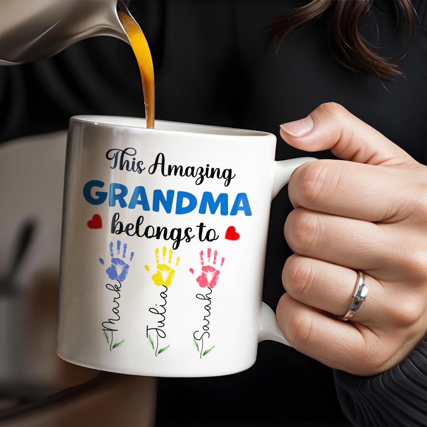 This Amazing Grandma Belongs To, Handprints