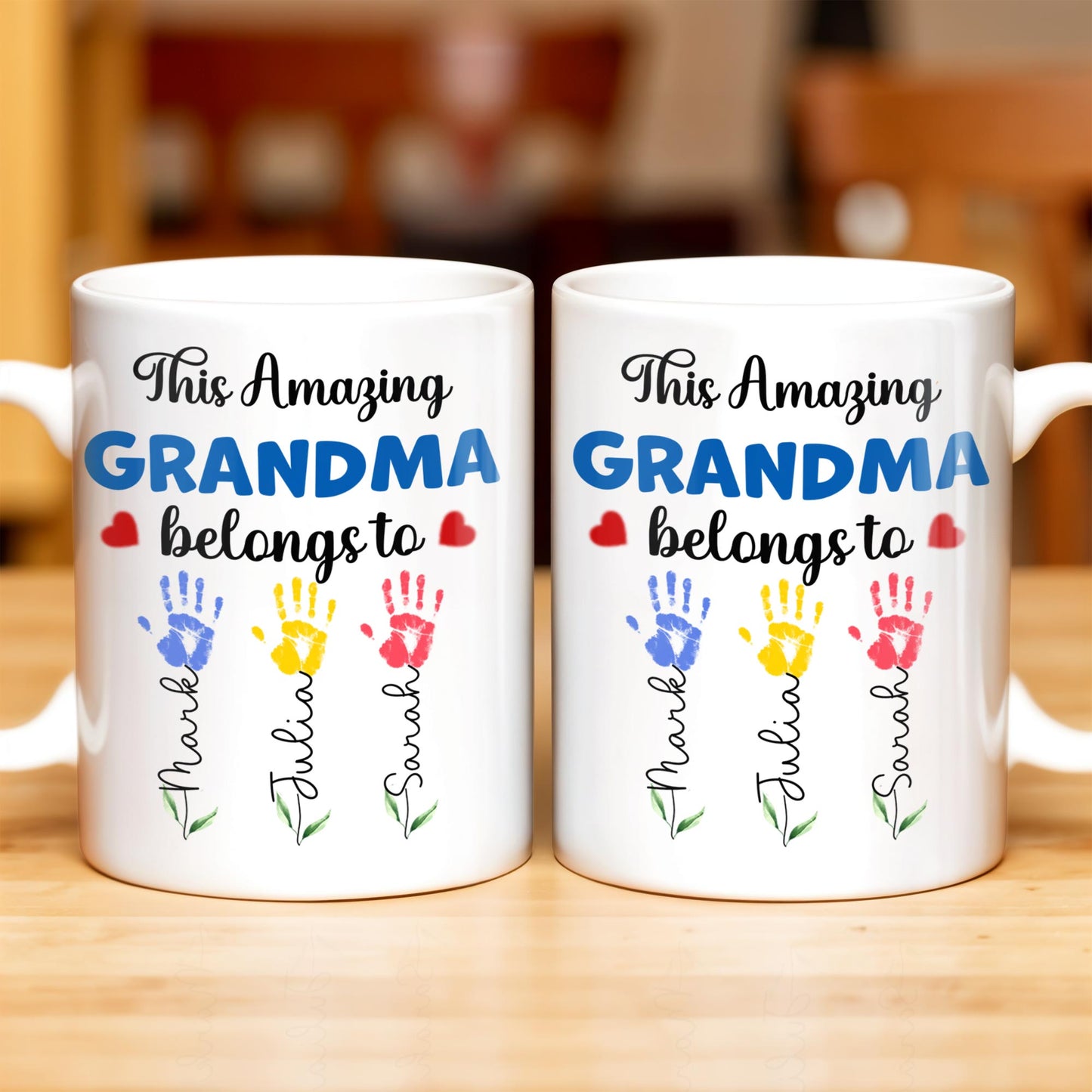 This Amazing Grandma Belongs To, Handprints