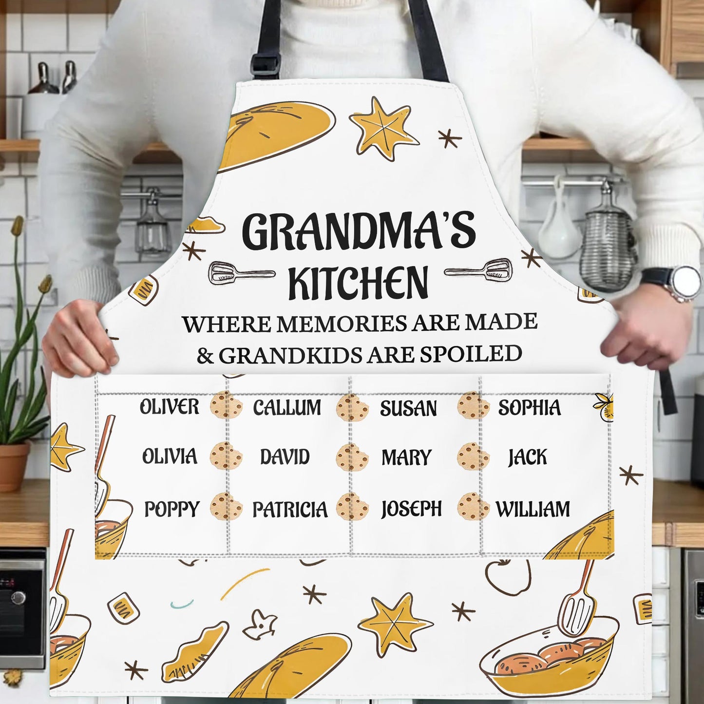 Grandma's Kitchen Where Memories Are Made & Grandkids Are Spoiled, Bread and Kitchen Tools