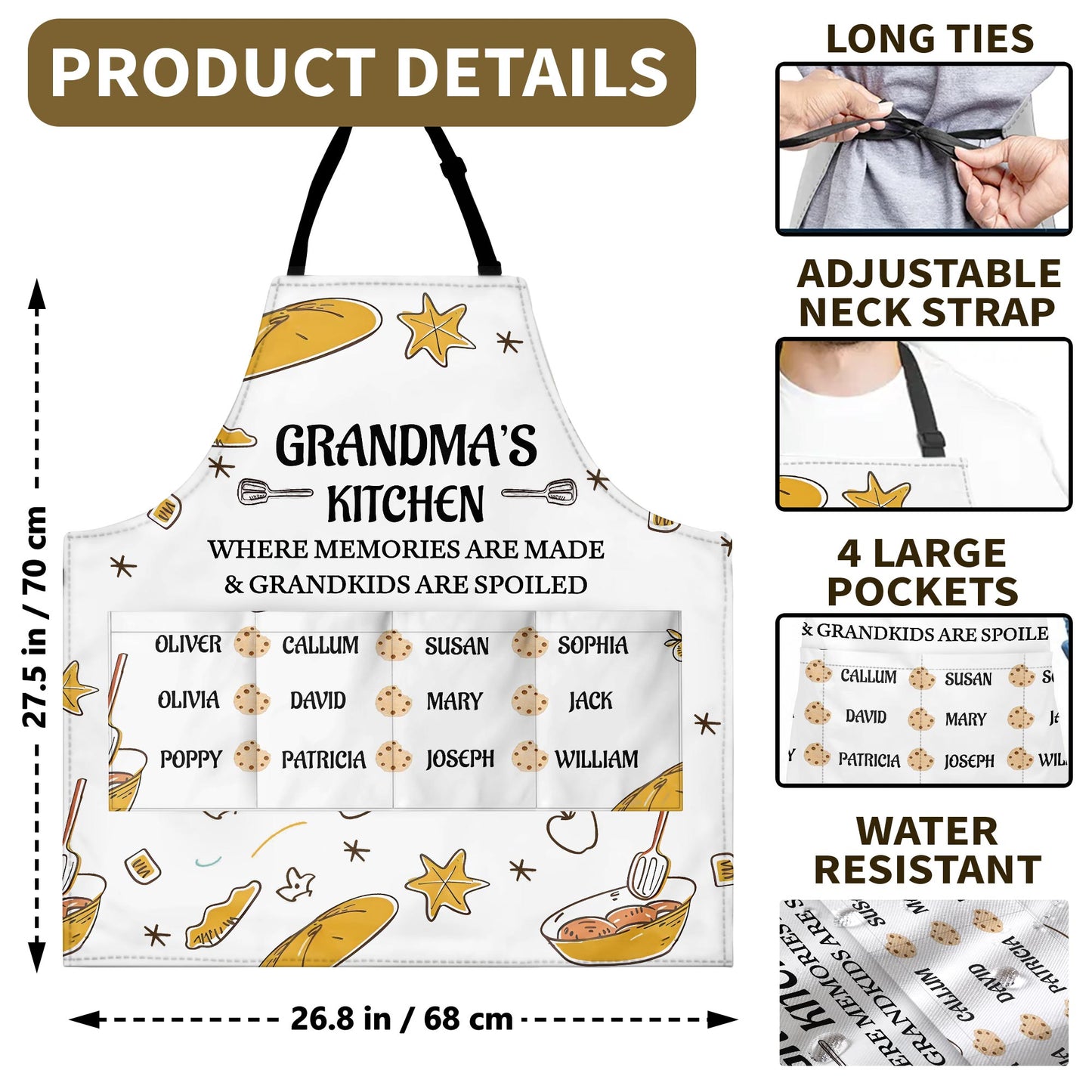 Grandma's Kitchen Where Memories Are Made & Grandkids Are Spoiled, Bread and Kitchen Tools