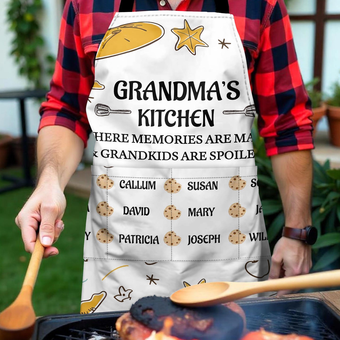 Grandma's Kitchen Where Memories Are Made & Grandkids Are Spoiled, Bread and Kitchen Tools