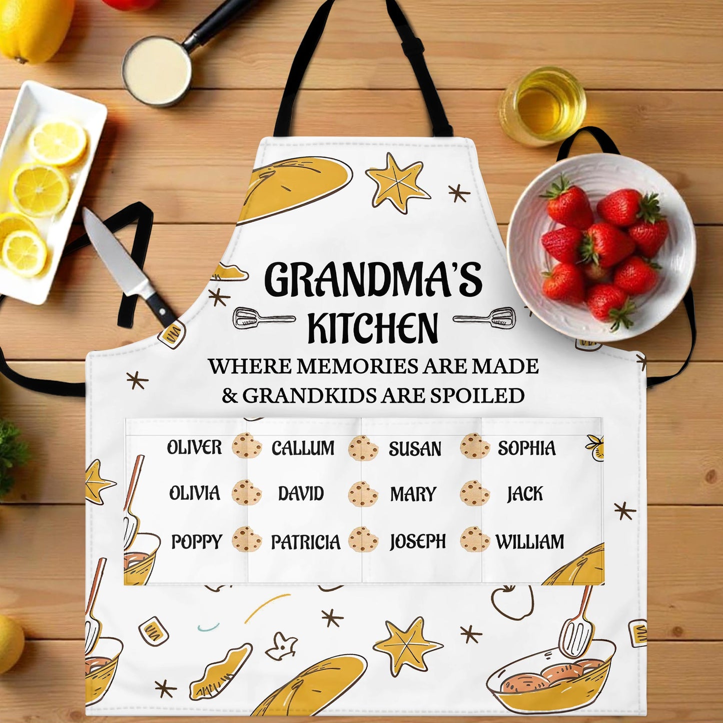 Grandma's Kitchen Where Memories Are Made & Grandkids Are Spoiled, Bread and Kitchen Tools