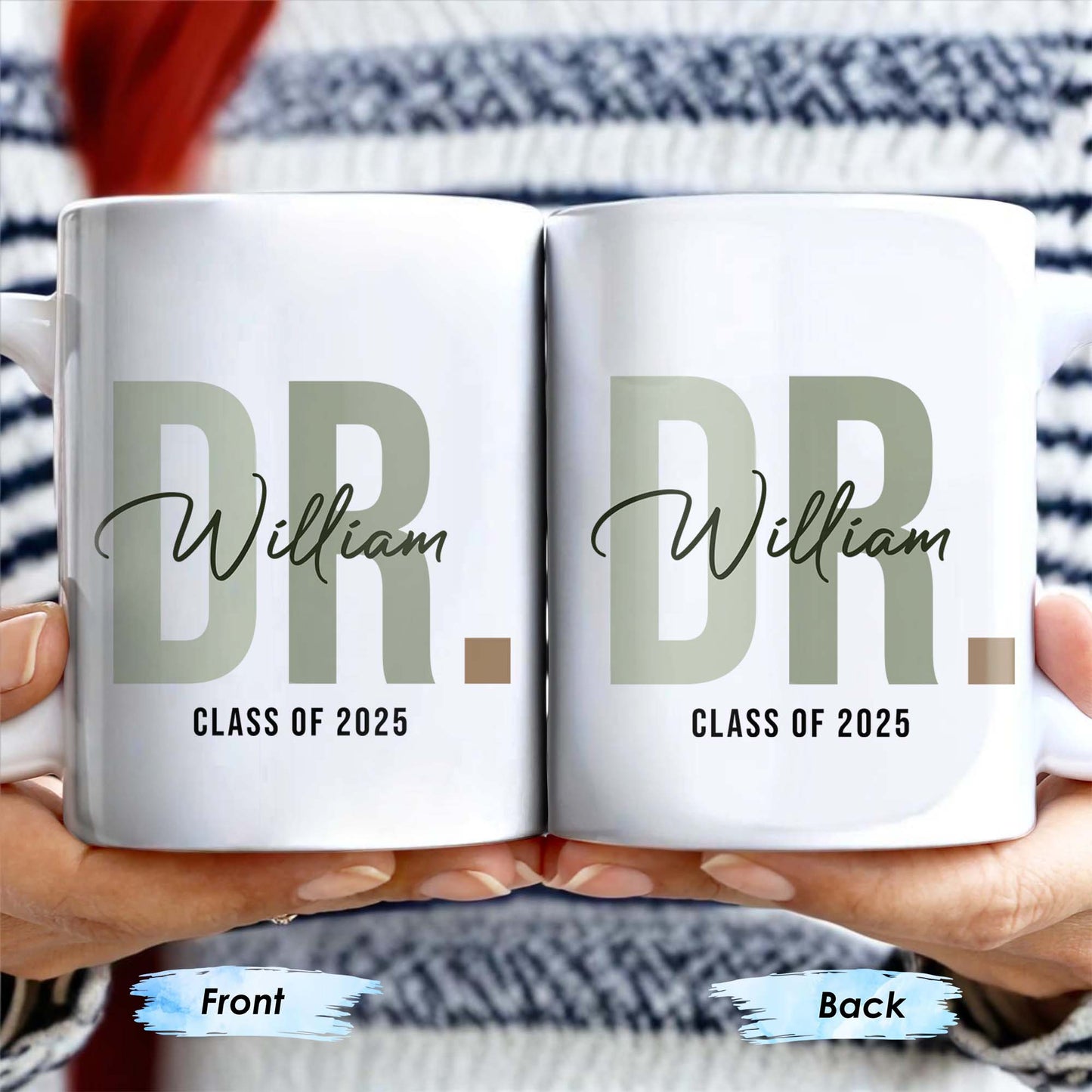 Best Doctor Ever Celebrating Dedication Title Mug - Personalized Custom Coffee Mug - GRAD003_MG