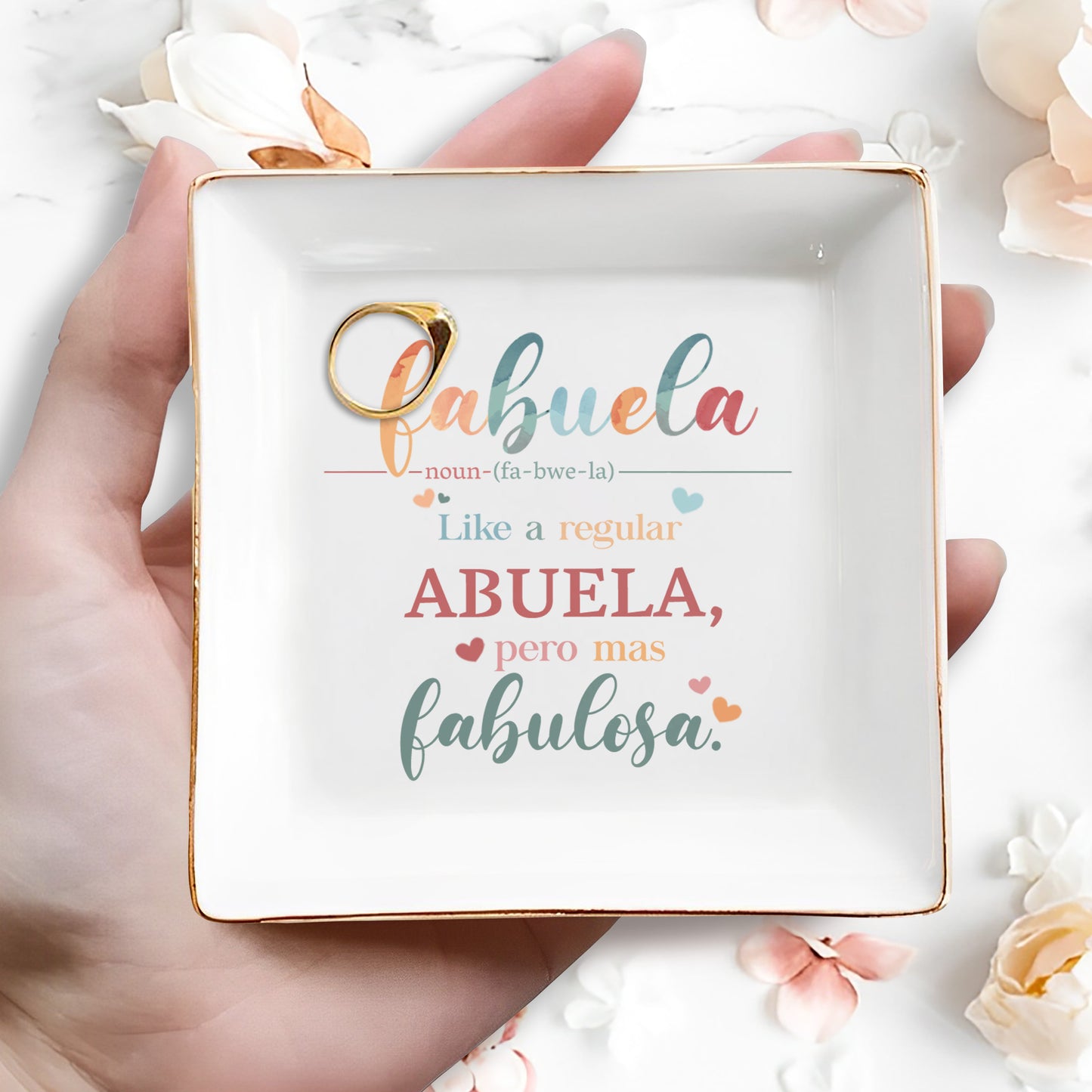 FABUELA - Personalized Custom Jewelry Dish - GRM001_SCRD