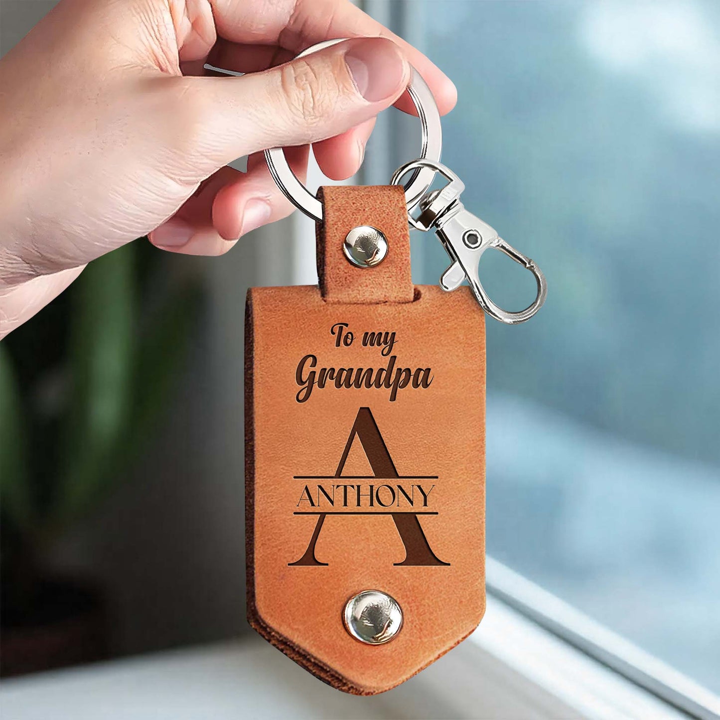You're A Fantastic Grandpa, Keychain With Photo Insert