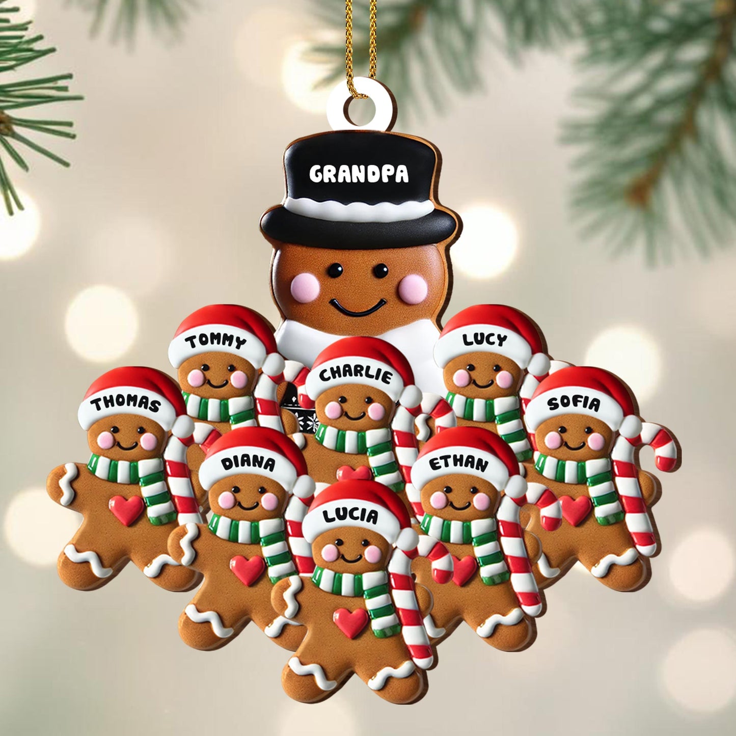 Celebrating Family Bonds Gingerbread Ornament