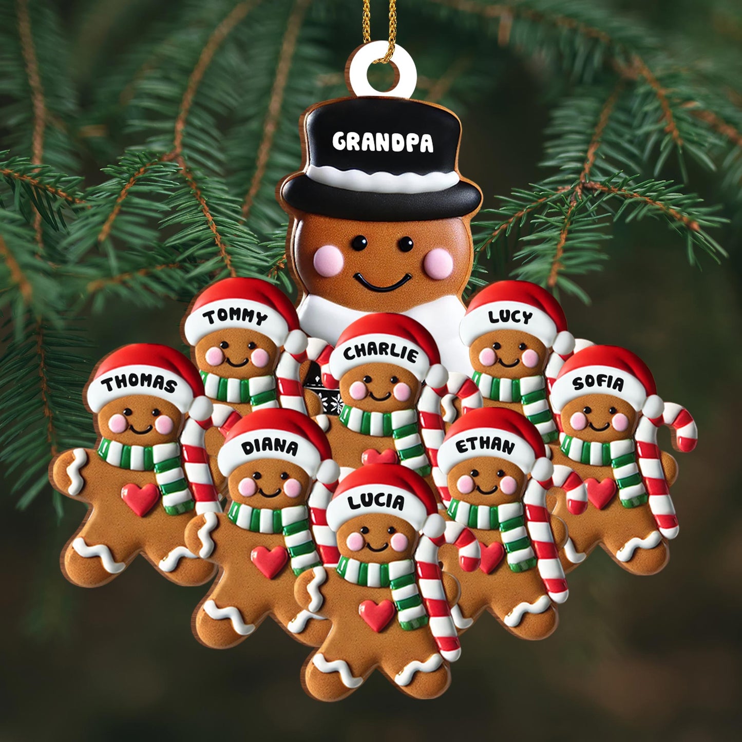 Celebrating Family Bonds Gingerbread Ornament