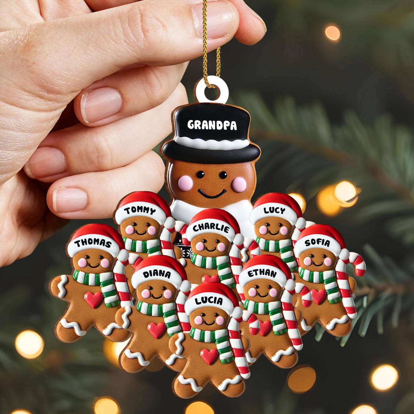 Celebrating Family Bonds Gingerbread Ornament