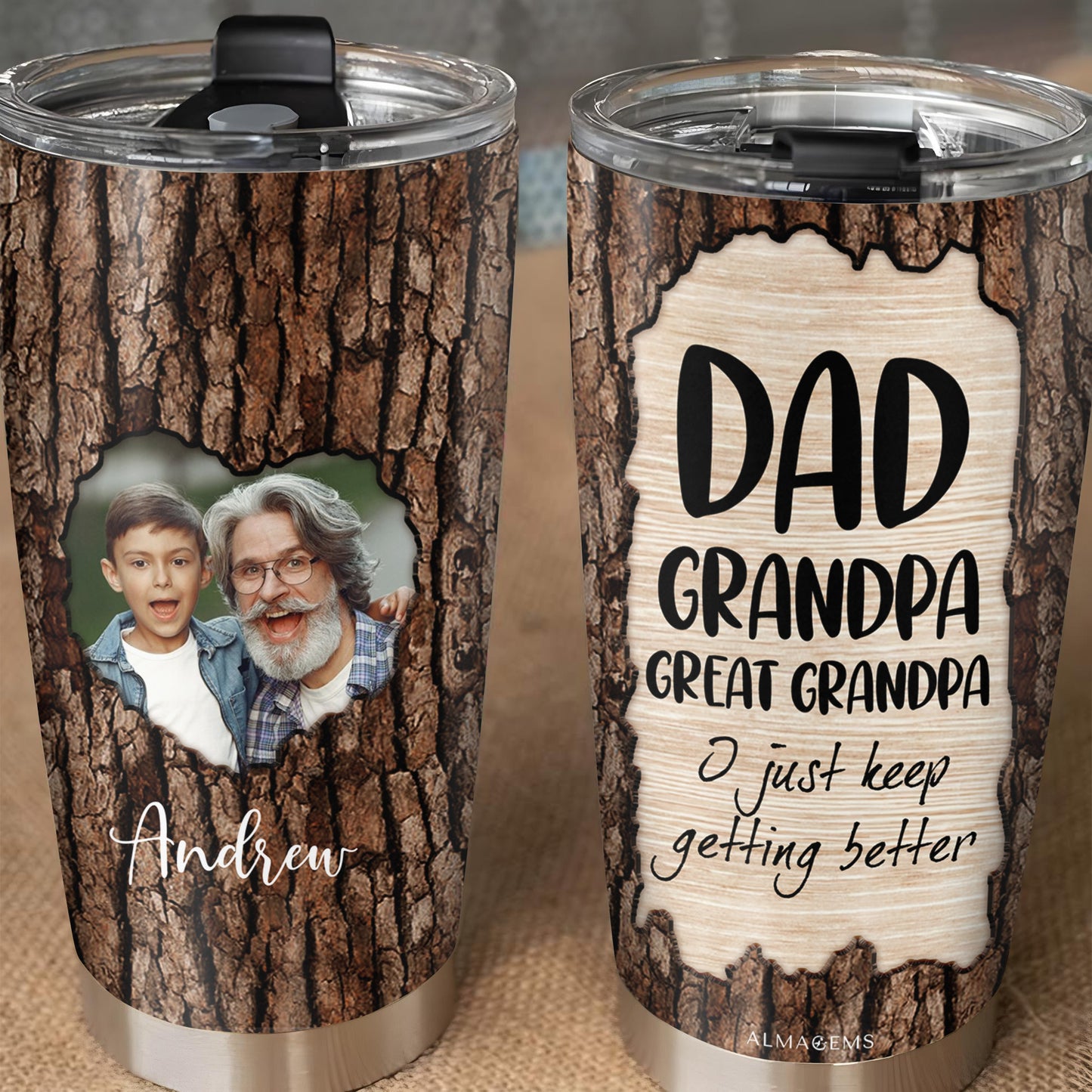 I Just Keep Getting Better Tree Bark Design