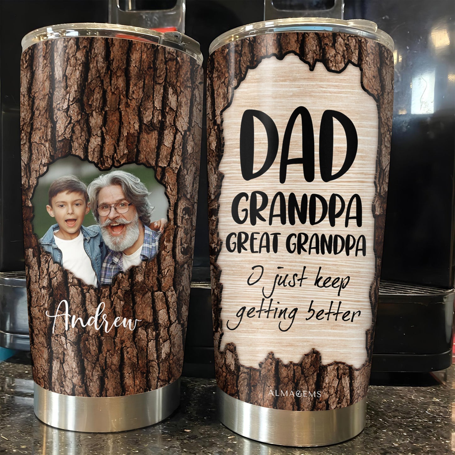 I Just Keep Getting Better Tree Bark Design