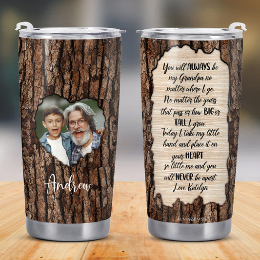 Grandpa Love Heart Touching Customizable Tumbler