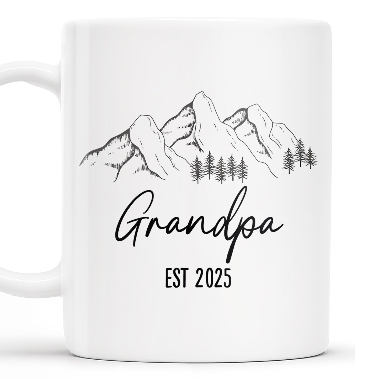 Mountain and Forest Design Grandpa Mug