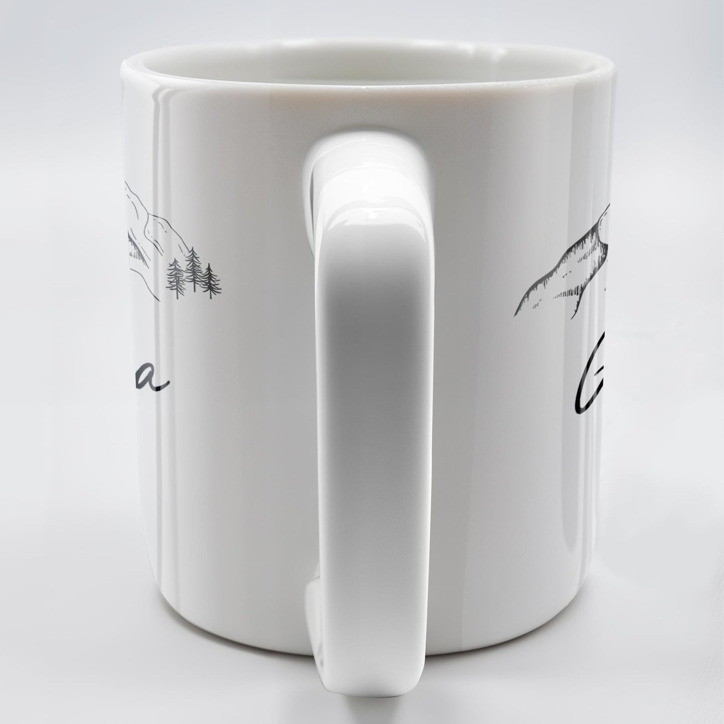 Mountain and Forest Design Grandpa Mug