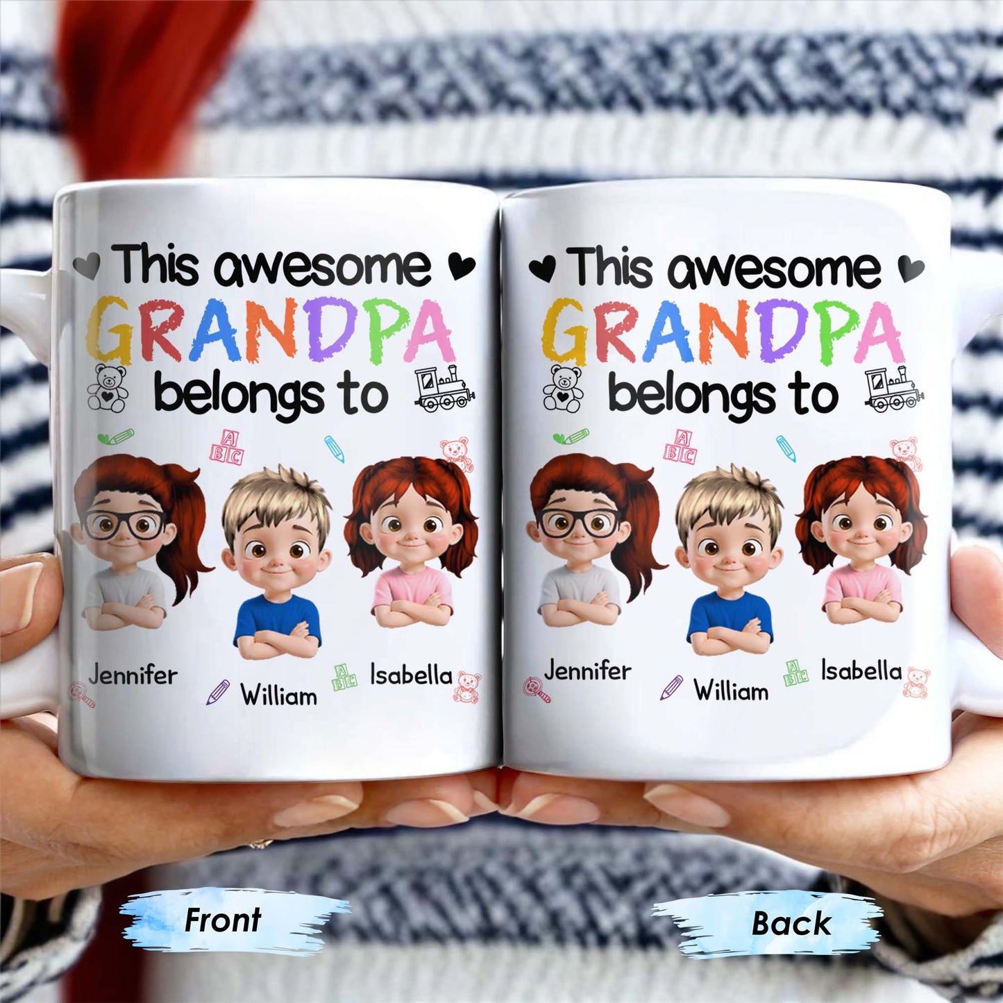 This Awesome Grandpa Belongs To, Cartoon Children and Toys