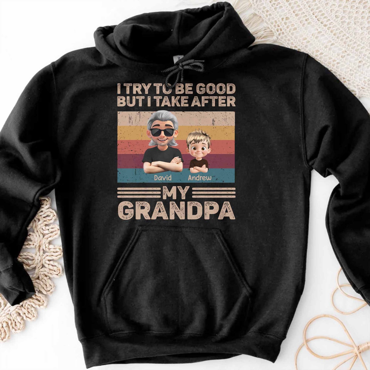 I Try To Be Good But I Take After My Grandpa, Grandfather and Grandson