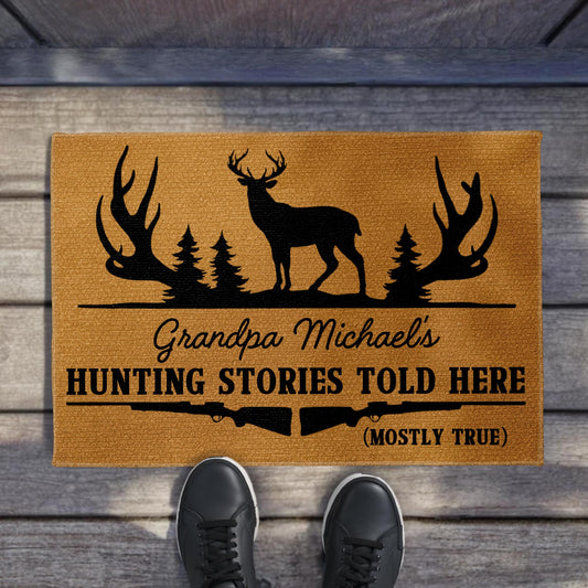 Hunting Stories Told Here With Deer And Trees