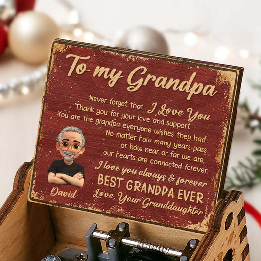 To My Grandpa Best Grandpa Ever Music Box