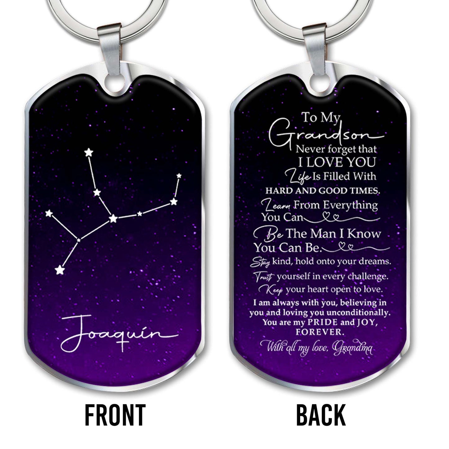 Grandson Pride and Joy Constellation Love and Inspiration