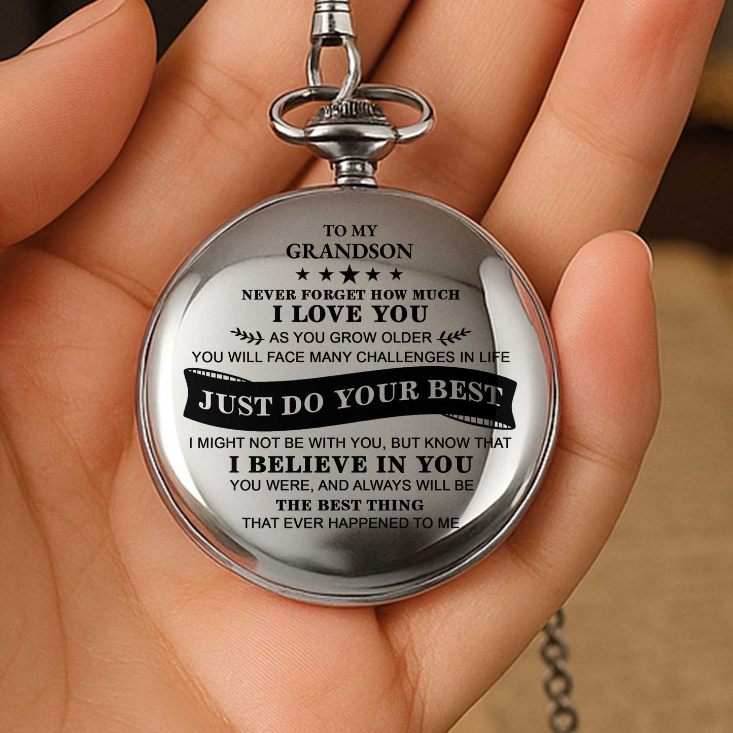 To My Grandson, Never Forget How Much I Love You