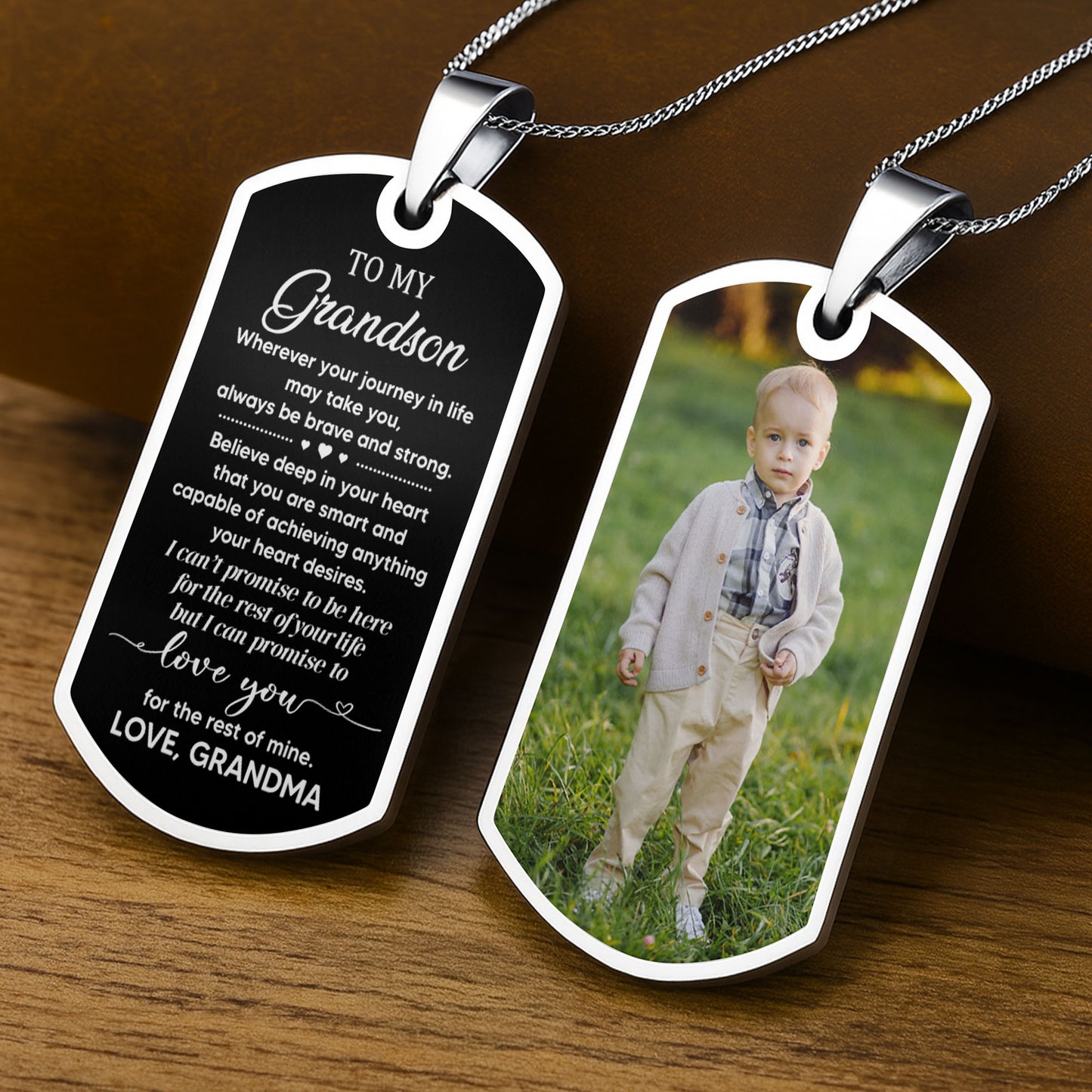 Wherever Your Journey In Life May Take You, Always Be Brave And Strong, Dog Tag - Personalized Custom Dog Tag Necklace - GSN005_DTNECK