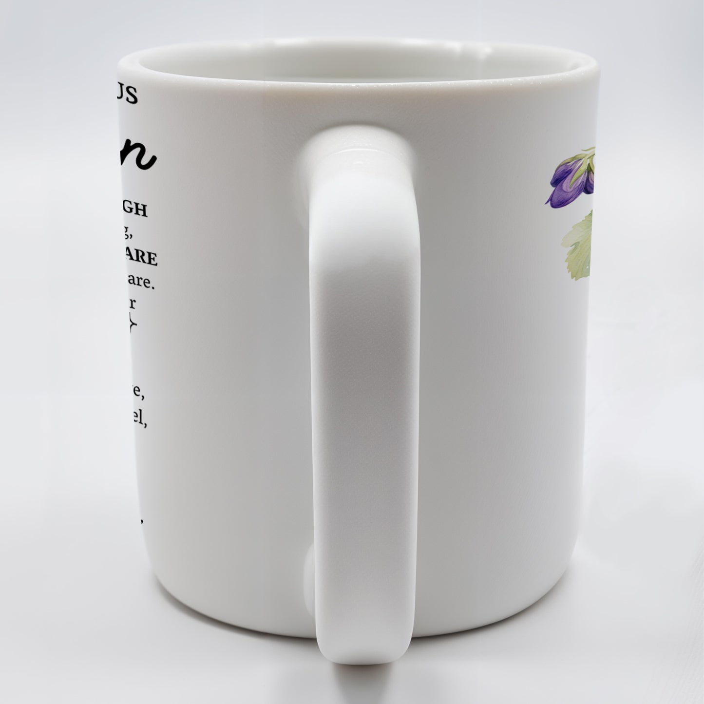 To My Grandson, Forever By Your Side, Encouragement Mug With Pansy Flower