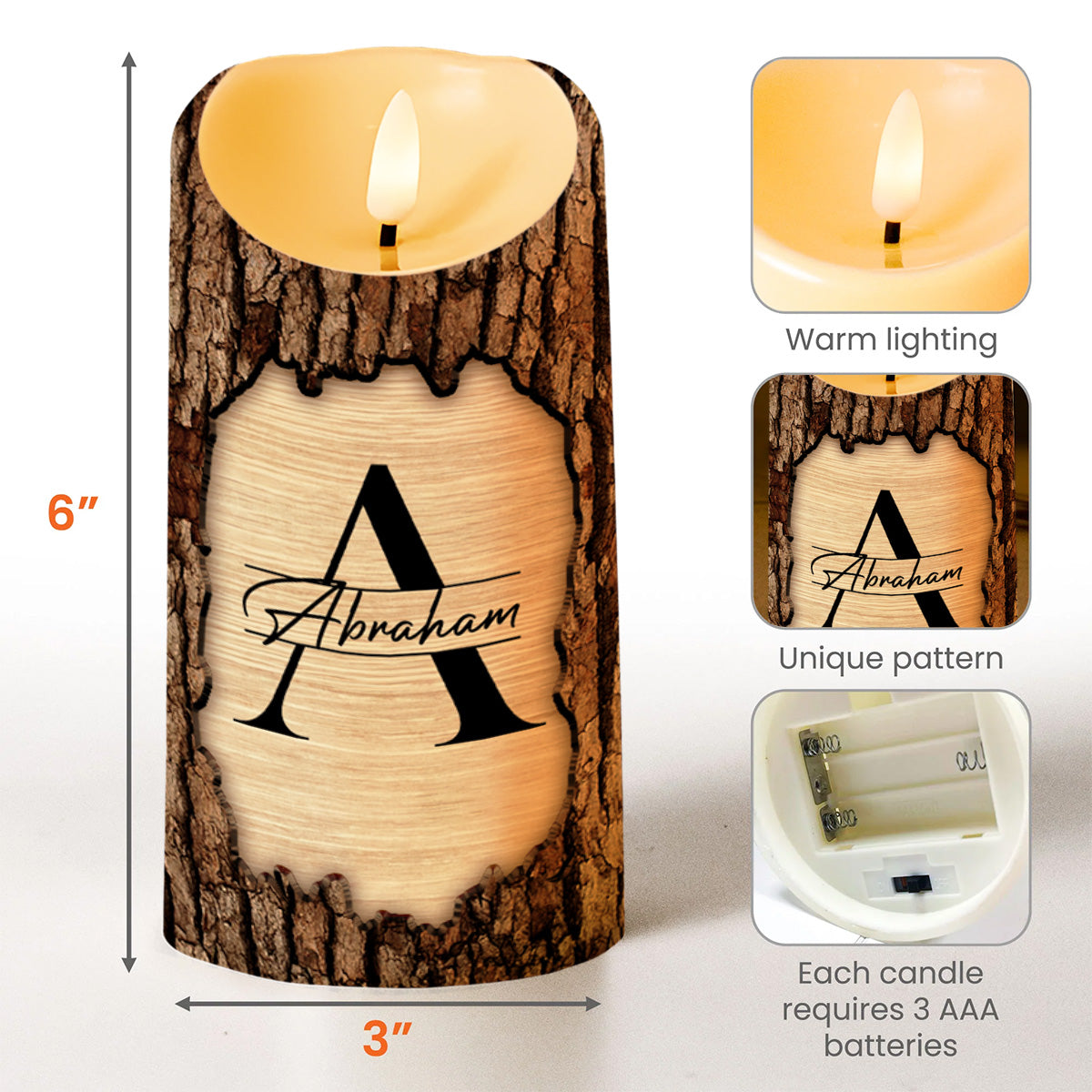 Strength And Wisdom Personalized Custom Candle