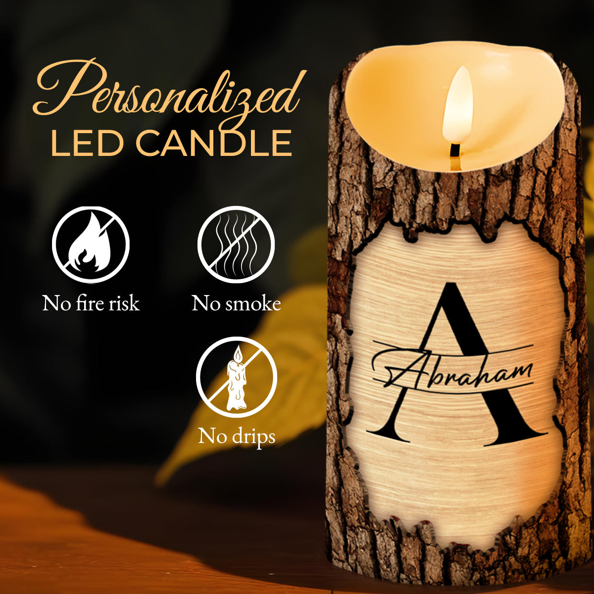 Strength And Wisdom Personalized Custom Candle