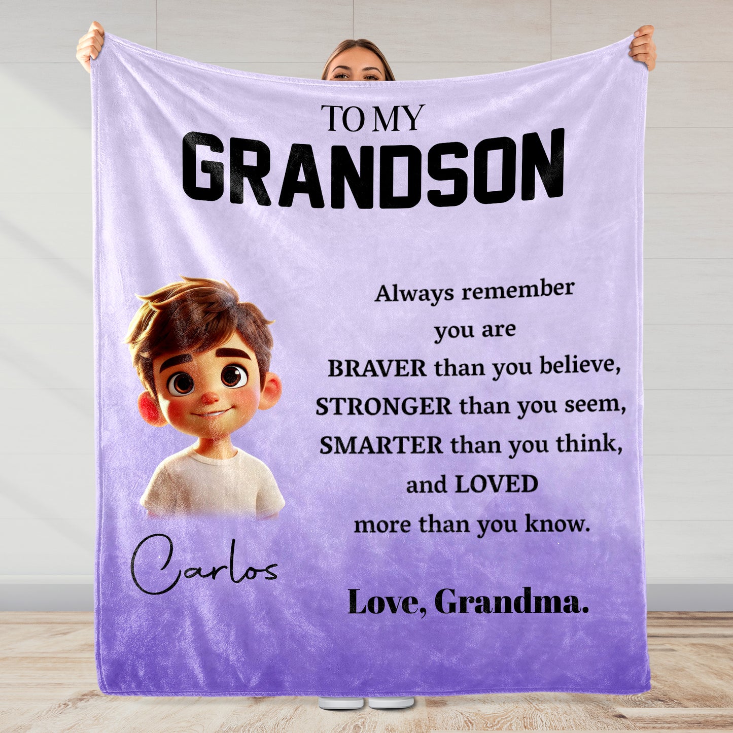 Braver, Stronger, Smarter And Loved More Encouraging Words For Grandson