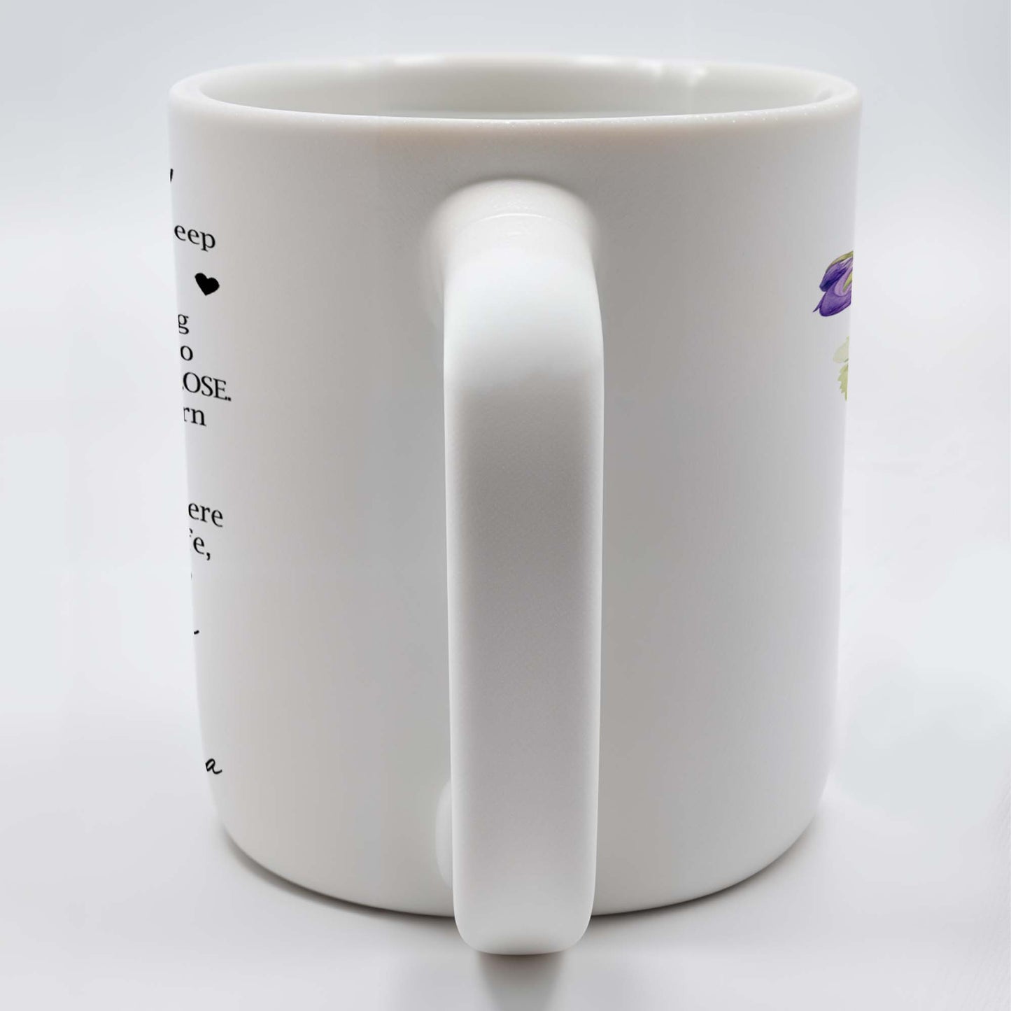 Grandson Love and Encouragement Coffee Mug With Pansy Flower