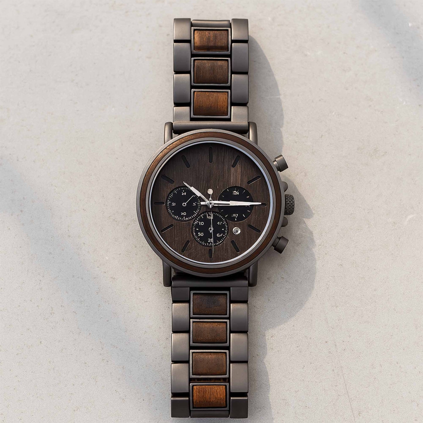 To My Grandson, Believe In Your Heart, Watch Design - Personalized Engraved Wooden Watches - GSN027_ENWA