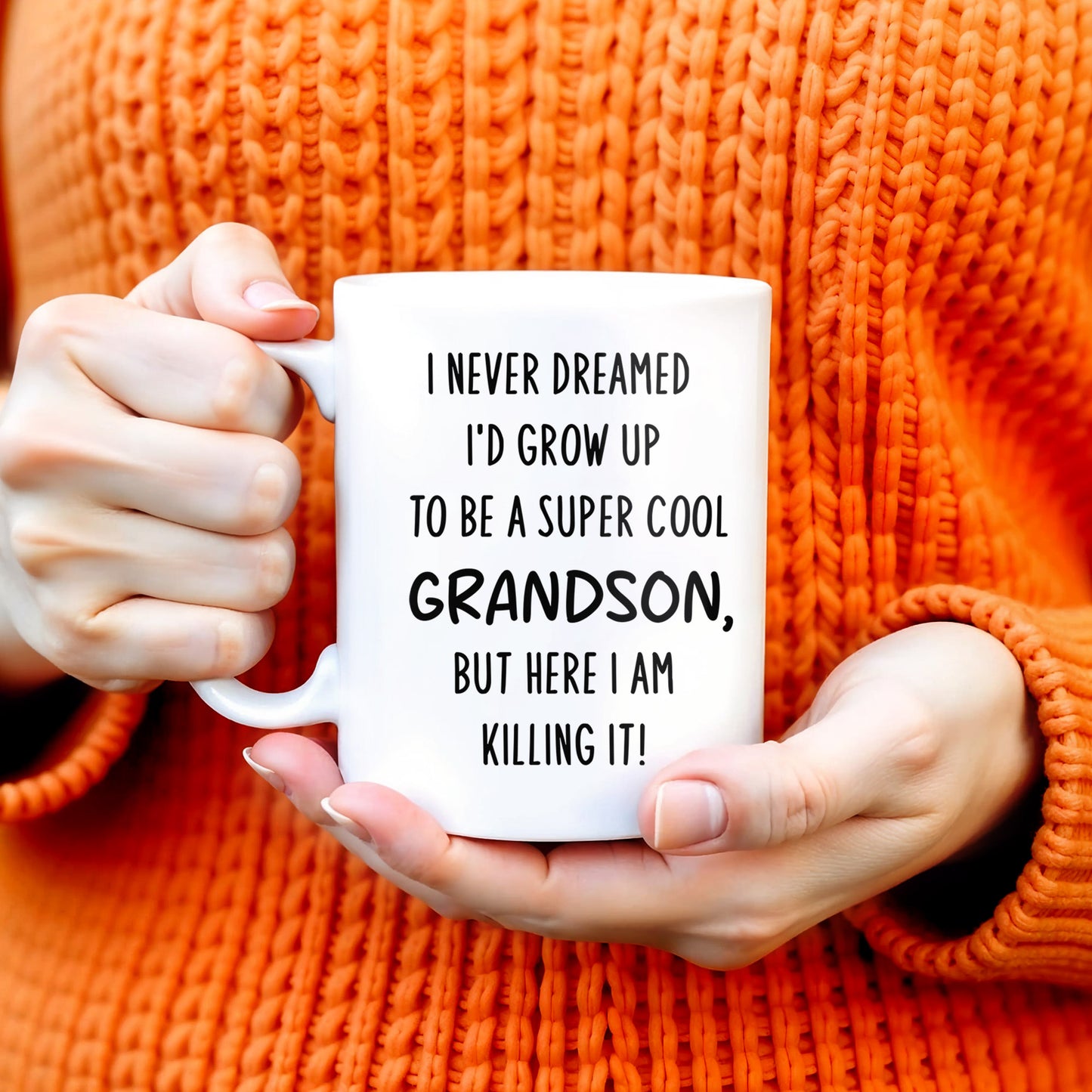 Super Cool Grandson Mug With Inspirational Quote